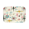 Retro Atomic Starburst Bath Mat — Mid-Century Modern Bathroom Rug