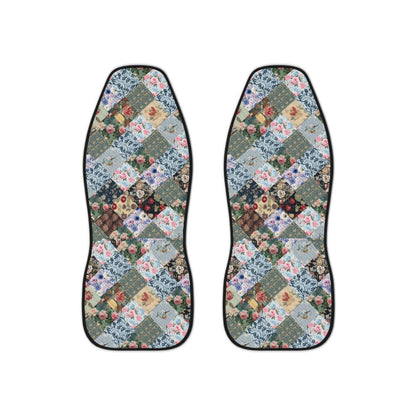 Patchwork LOOK FAUX car seat covers with a touch of shabby chic and William Morris designs