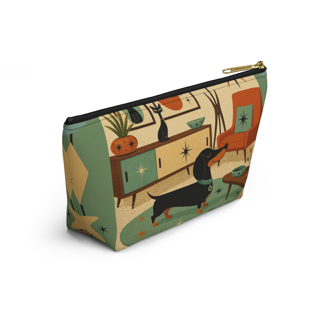 Mid Century Dachshund Accessory Pouch