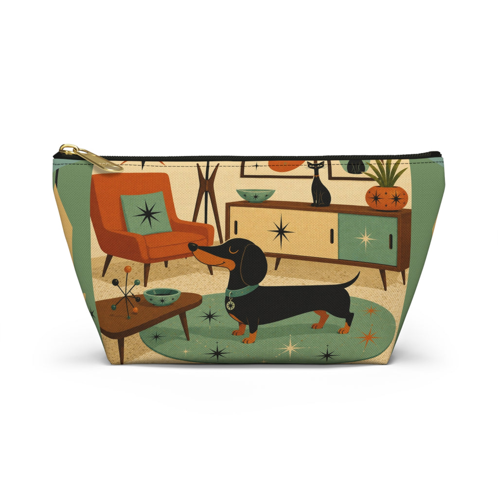 Mid Century Dachshund Accessory Pouch