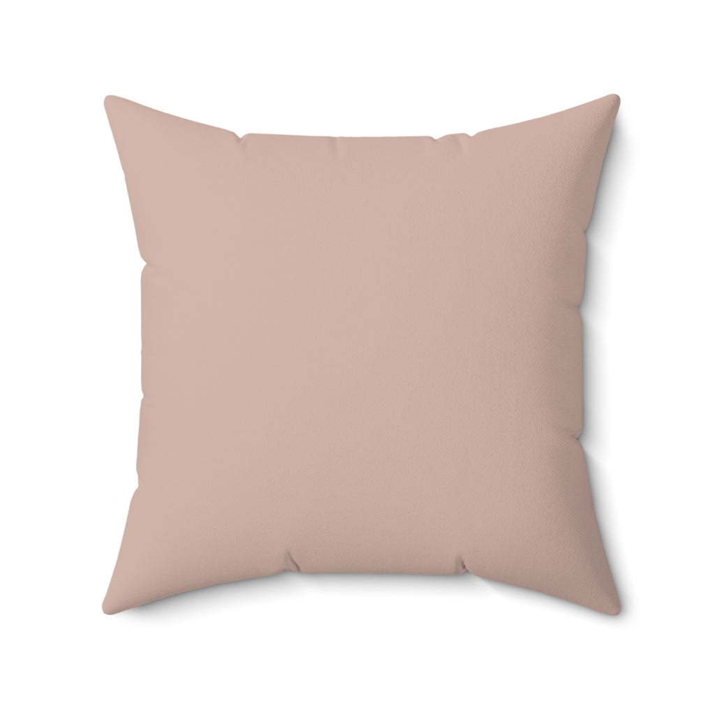 Vintage Elegance: Shabby Chic style Pink Rose Square Cushion