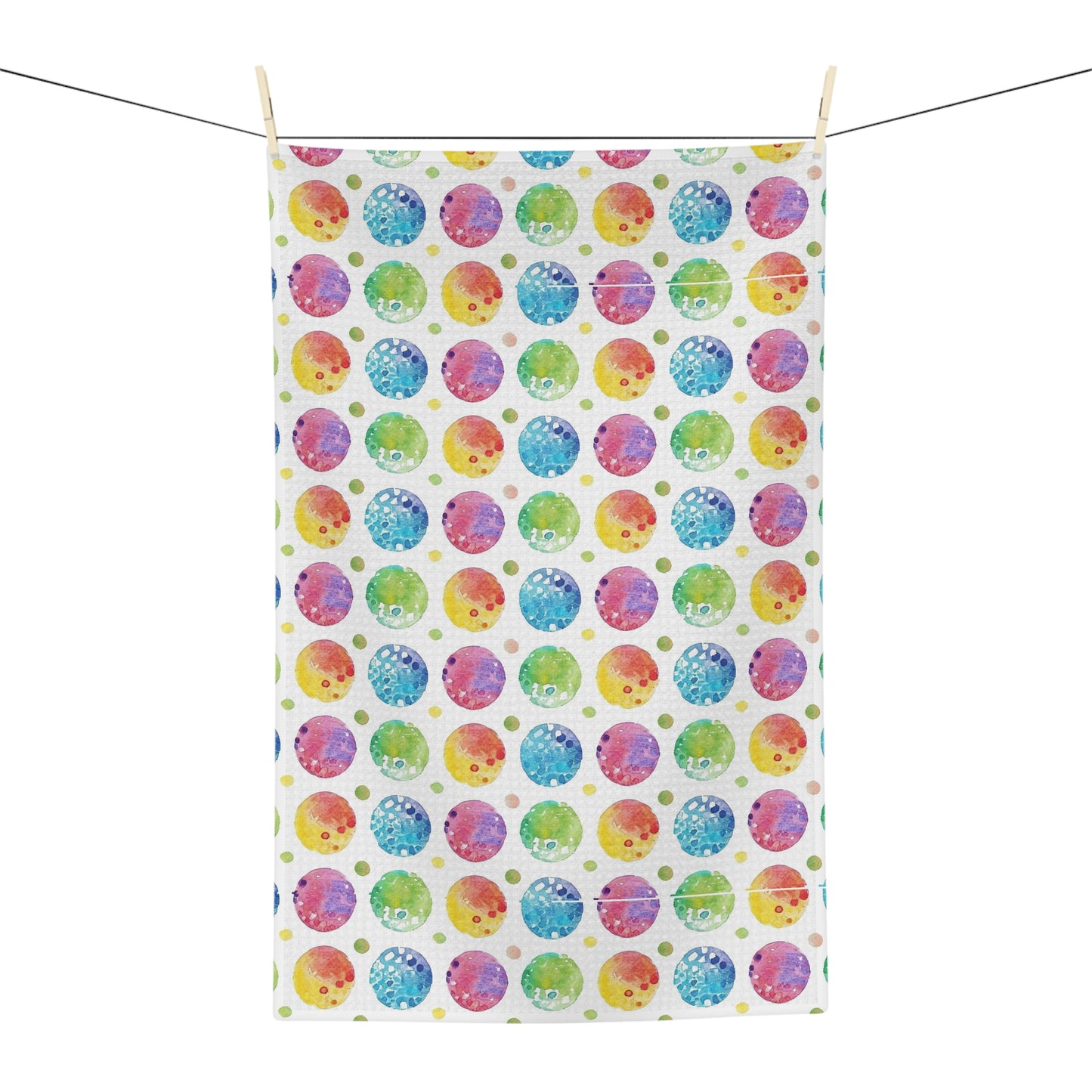 Colorful spots shabby chic style Microfiber Tea Towel, chic kitchen decor, housewarming gift