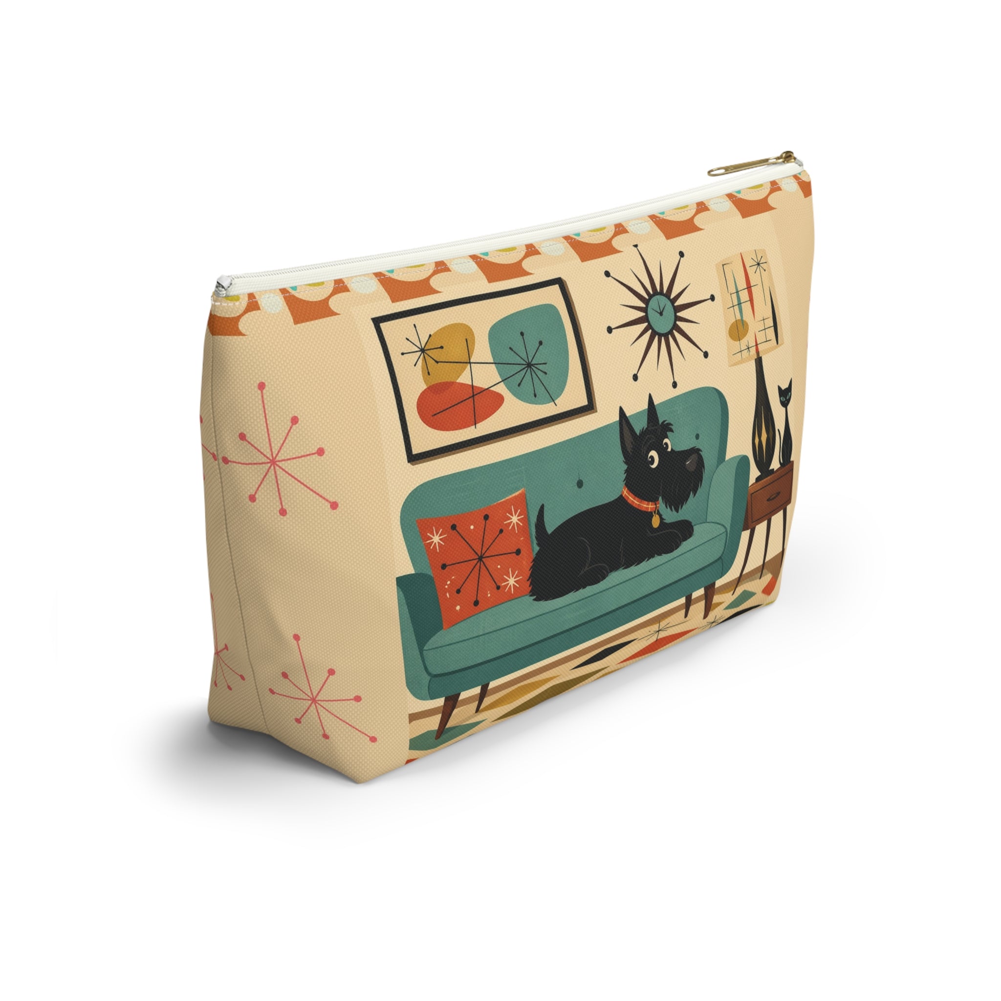 Mid Century Scotty Dog Couch Accessory Pouch