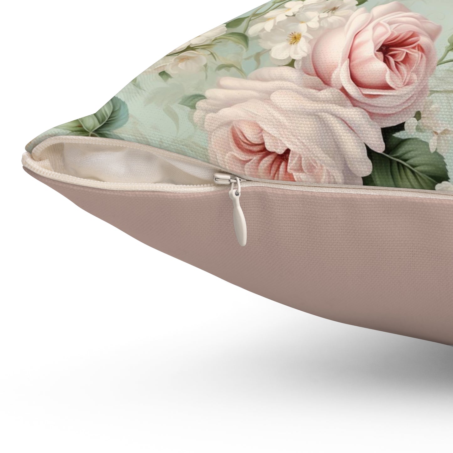 Shabby chic style blush pink roses pillow, floral country cottage, living bedroom flower decor