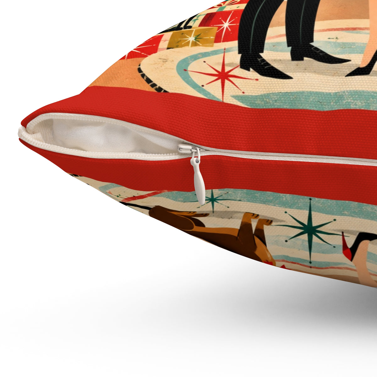 All I Want for Christmas Is You Pillow | Retro Holiday Couple, Vintage Christmas Decor