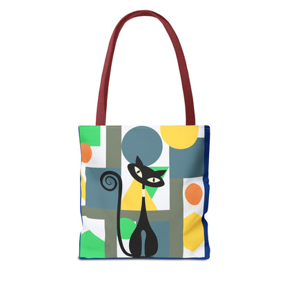 Atomic cat MCM retro Tote Bag, mid century modern, carry bag, beach, shopping tote bag