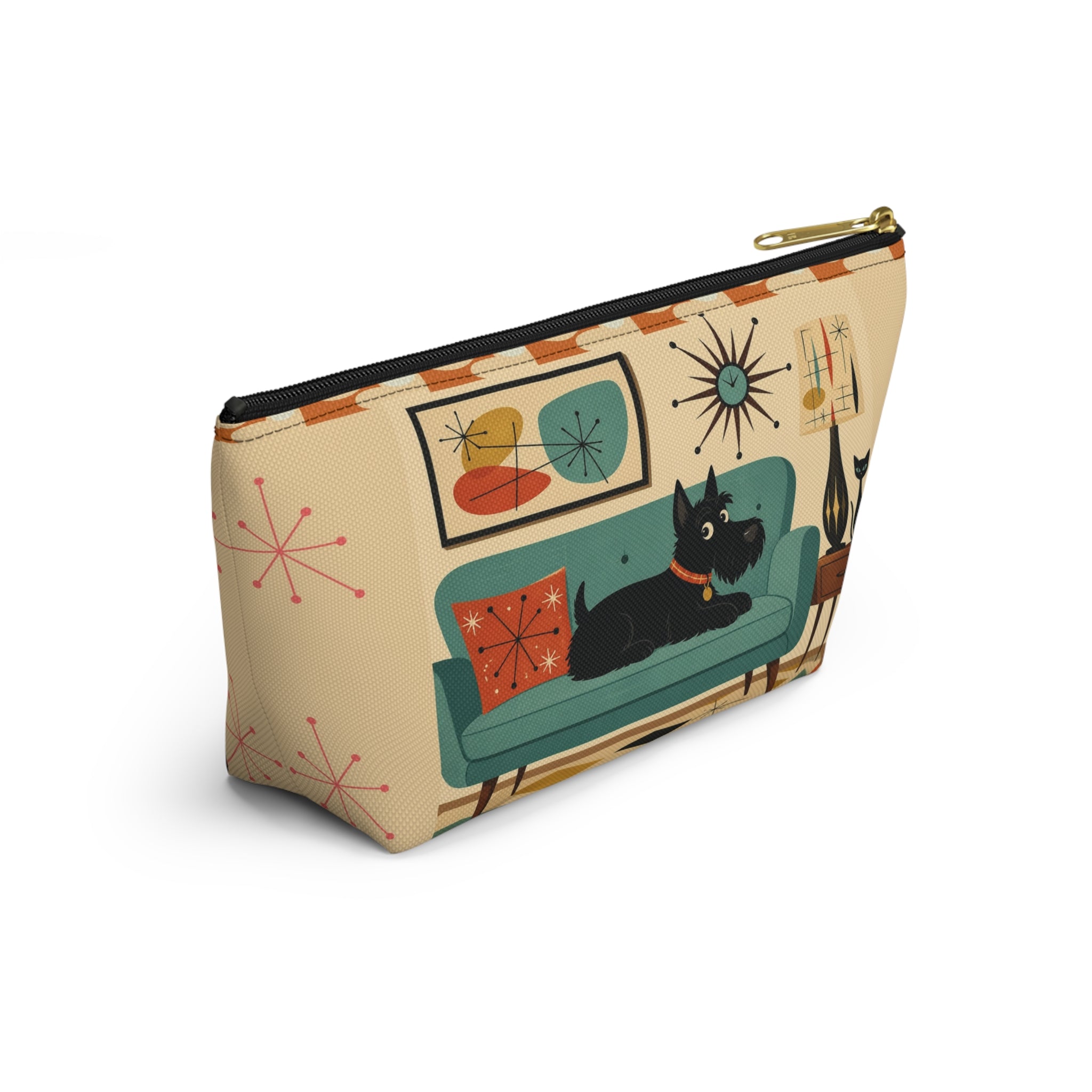 Mid Century Scotty Dog Couch Accessory Pouch