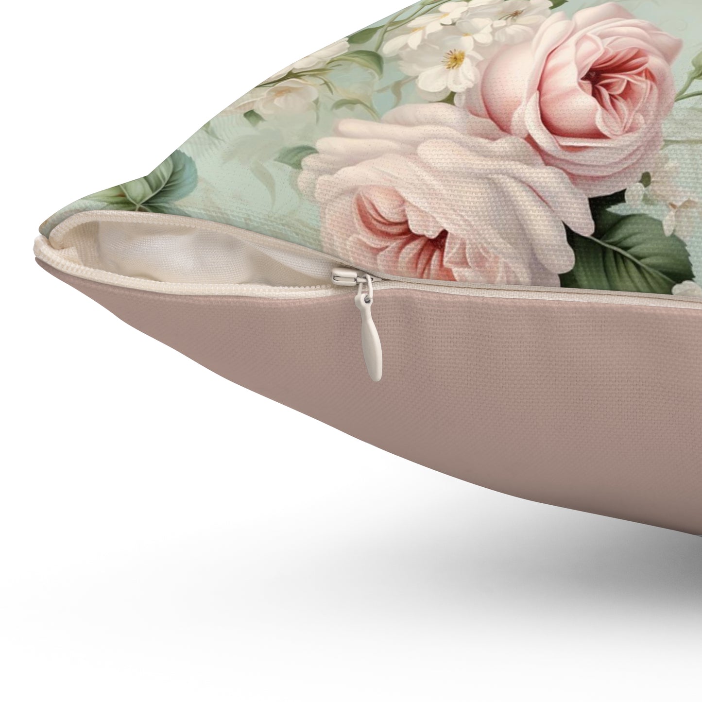 Shabby chic style blush pink roses pillow, floral country cottage, living bedroom flower decor