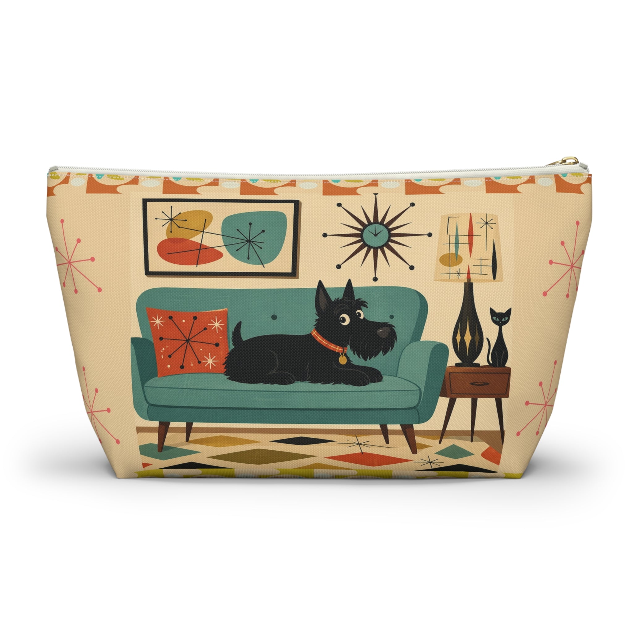 Mid Century Scotty Dog Couch Accessory Pouch