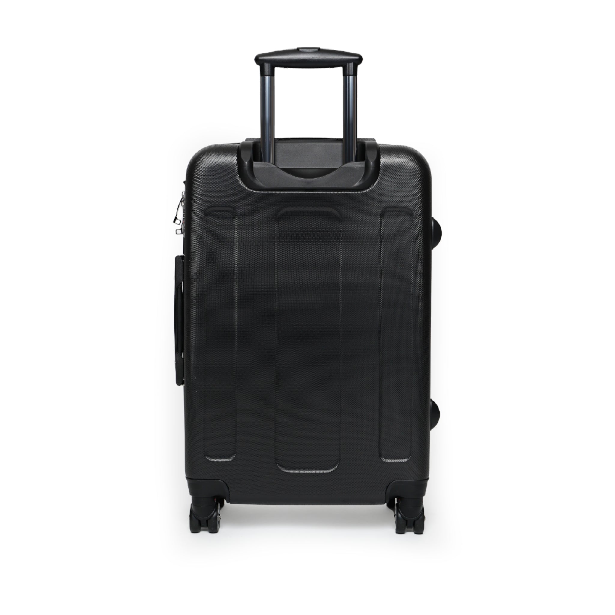 Retro Black Atomic Cat Beach Suitcase | Mid Century Travel Luggage