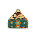 Retro Floral and Atomic Cats Bean Bag Chair Cover | Mid Century Modern Cat Pattern