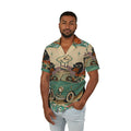 Retro Dachshund Driving Convertible Hawaiian Shirt | Palm Springs MCM