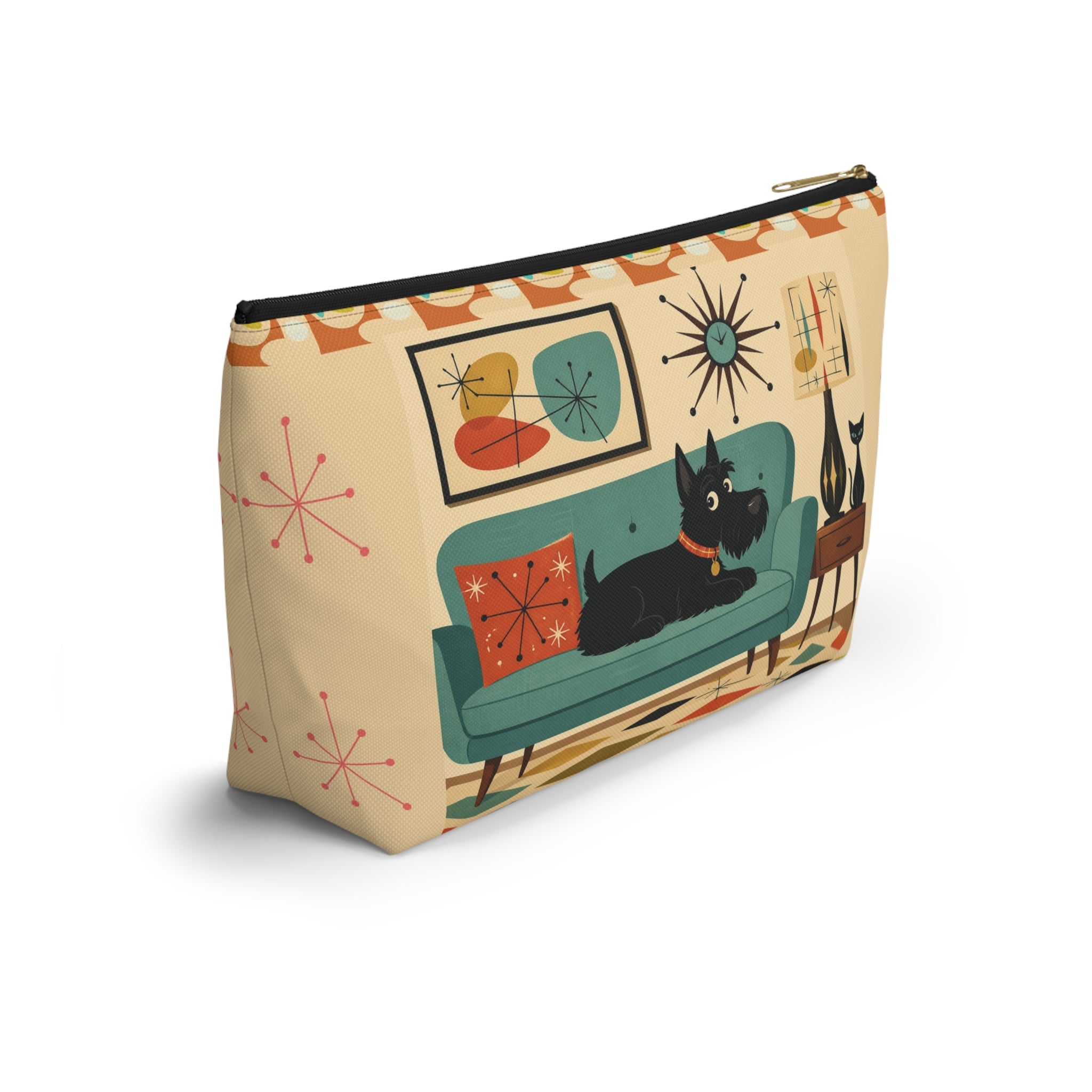 Mid Century Scotty Dog Couch Accessory Pouch