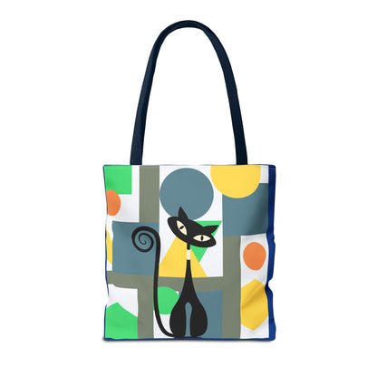 Atomic cat MCM retro Tote Bag, mid century modern, carry bag, beach, shopping tote bag