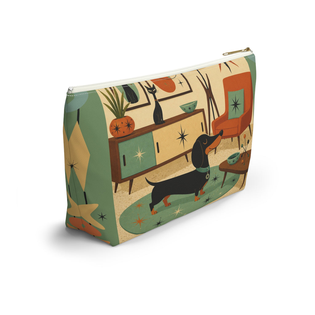 Mid Century Dachshund Accessory Pouch