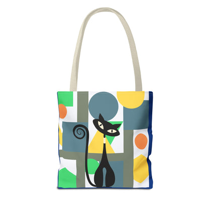 Atomic cat MCM retro Tote Bag, mid century modern, carry bag, beach, shopping tote bag