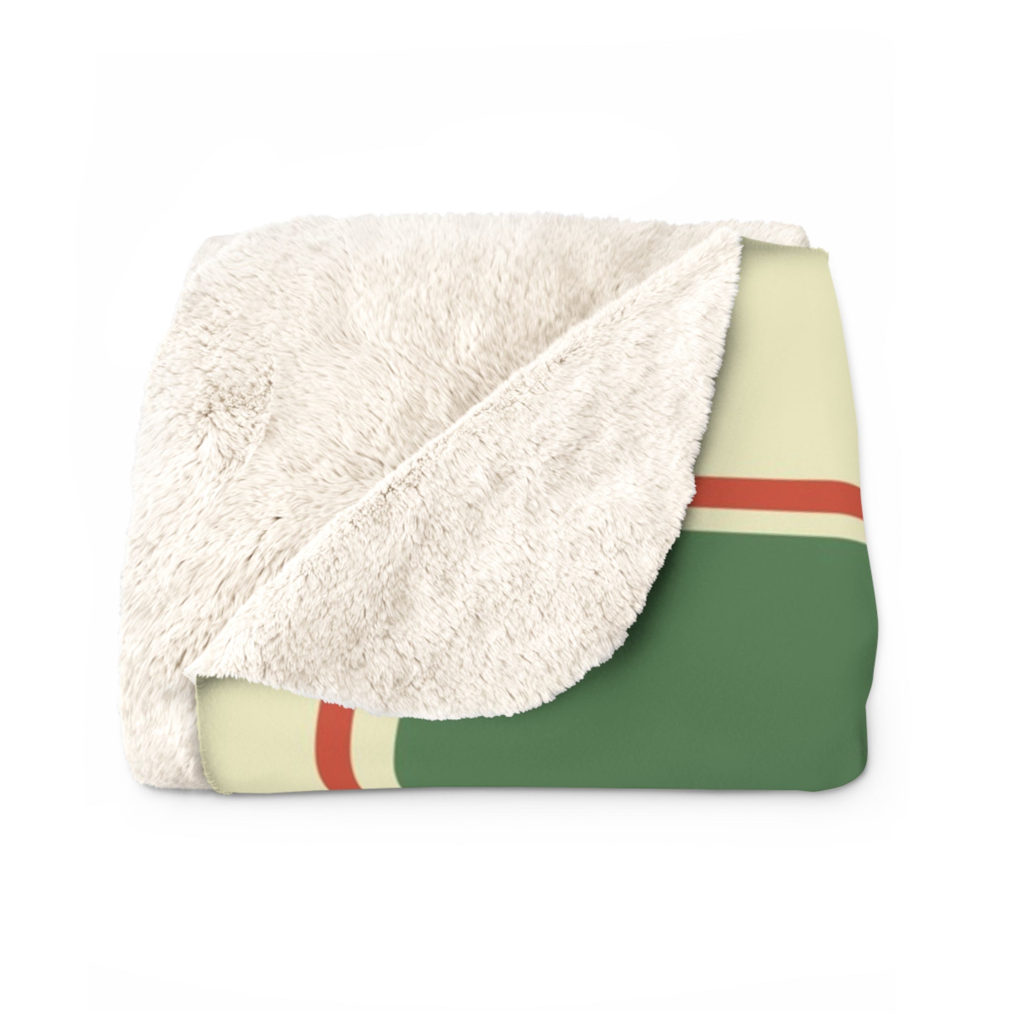 Vintage Christmas Sherpa Blanket — "Don’t Get Your Tinsel in a Tangle" Retro Holiday Throw