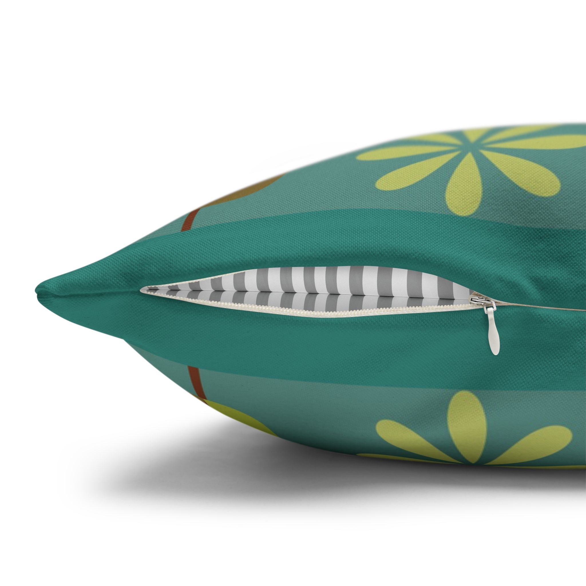 Retro Dachshund Pool Lounge Pillowcase | Square Pillowcase - COVER ONLY - Indoor Use