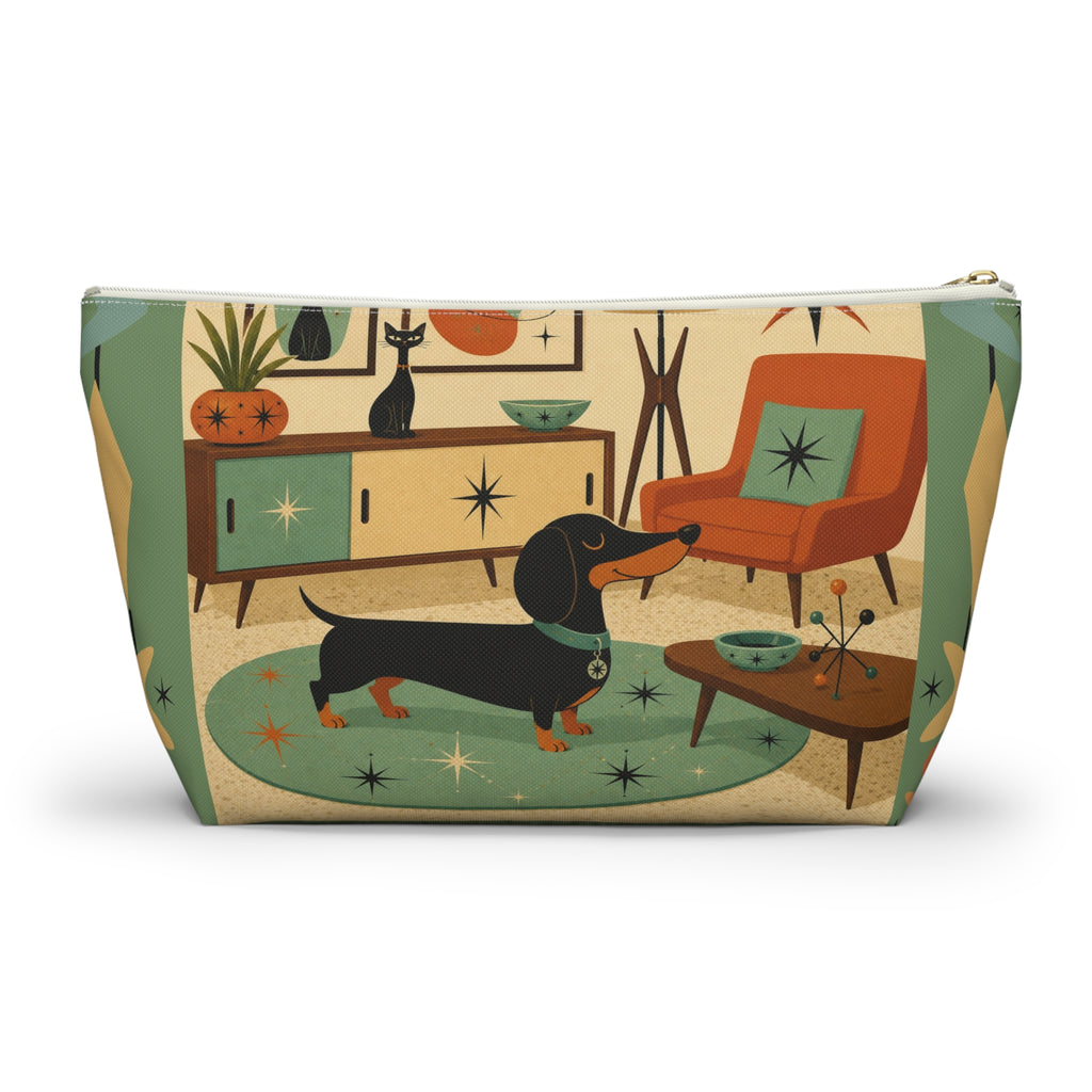 Mid Century Dachshund Accessory Pouch