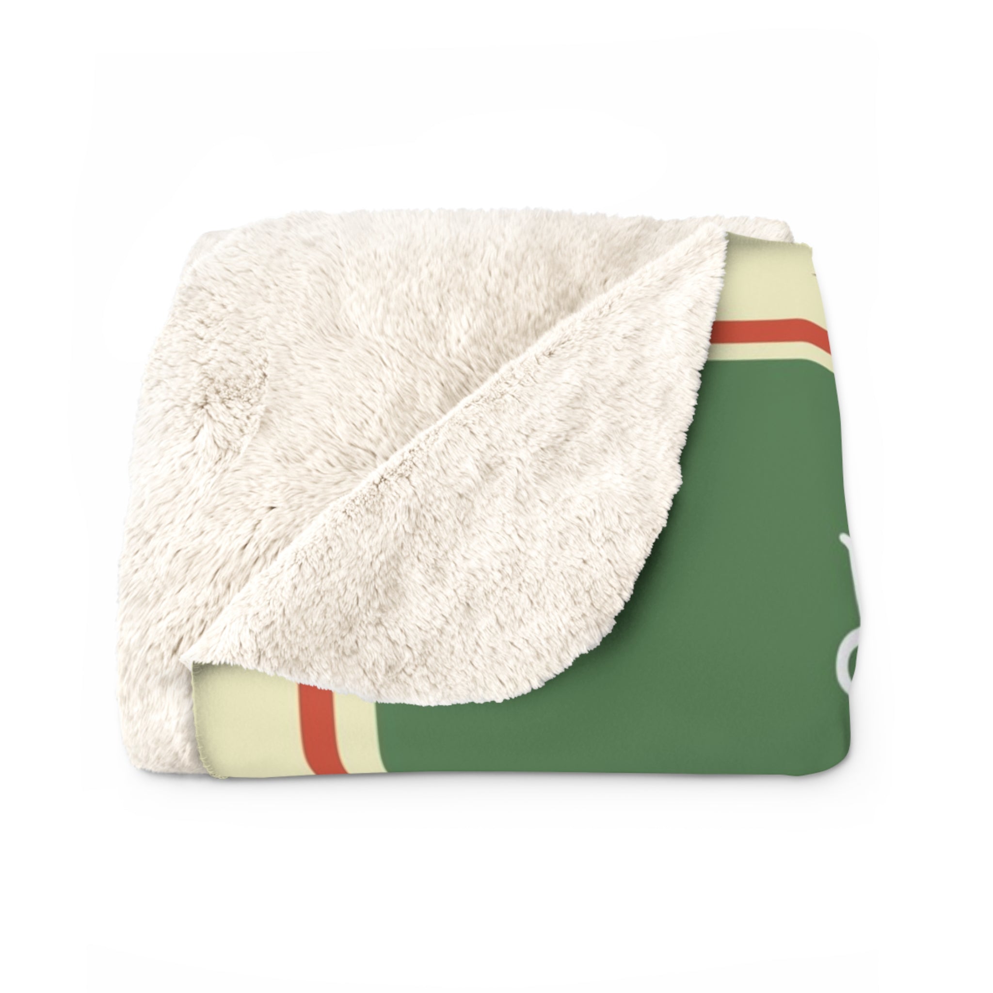 Vintage Christmas Sherpa Blanket — "Don’t Get Your Tinsel in a Tangle" Retro Holiday Throw