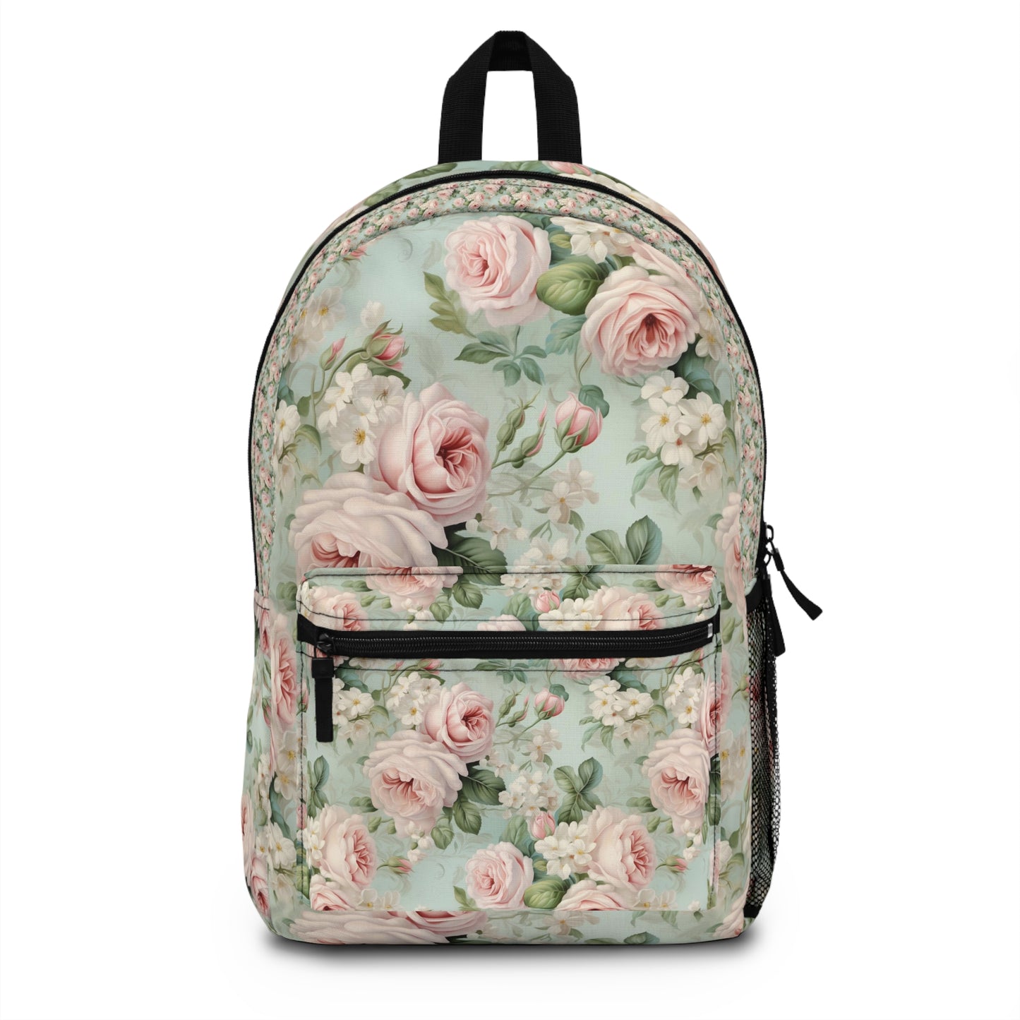 Blush Pink vintage roses Backpack, weekend bag, travel backpack, shabby chic, French vintage inspired, carry on bag