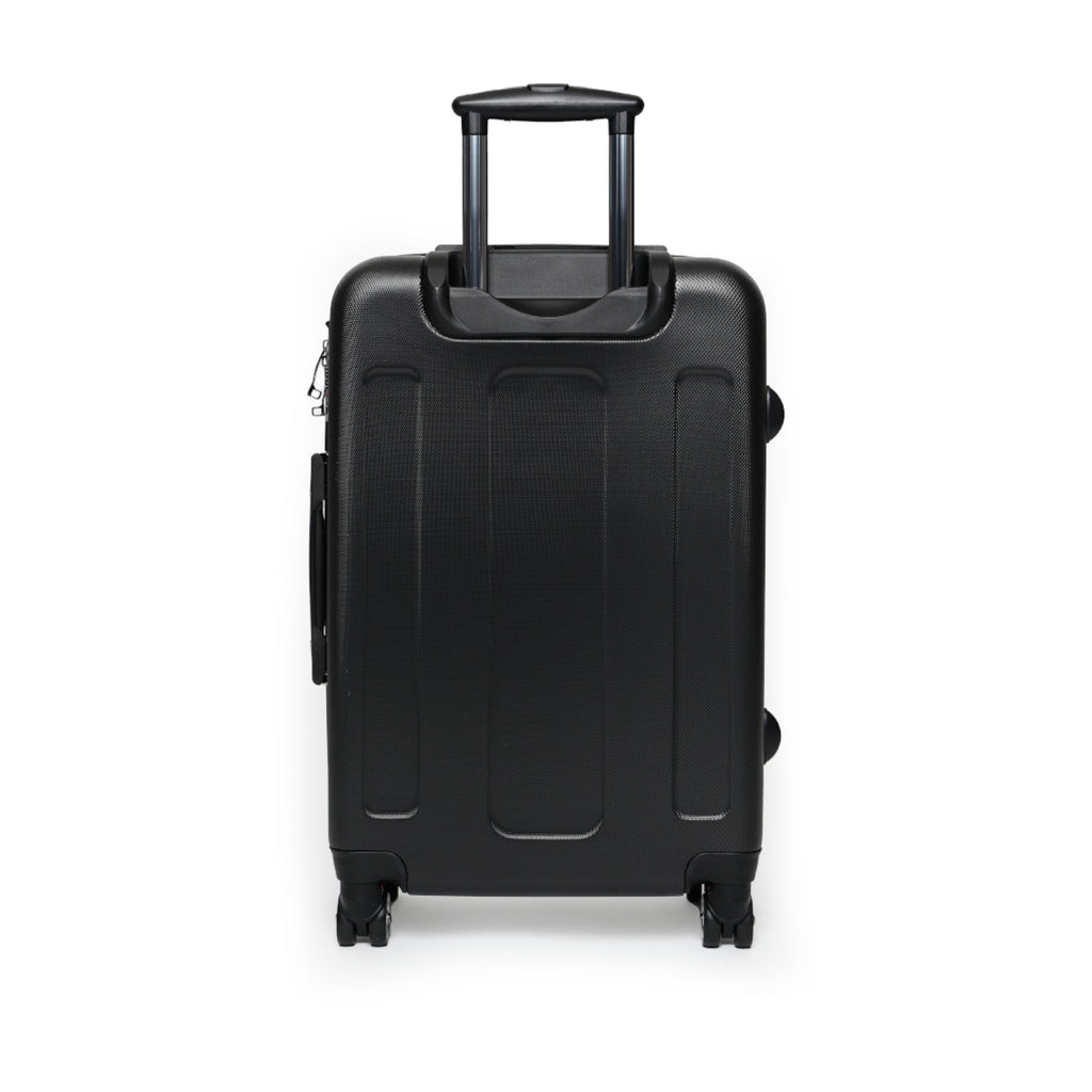 Feelin' Groovy Dachshund in Wagon Suitcase | Retro Hippie Good Vibes Travel Luggage