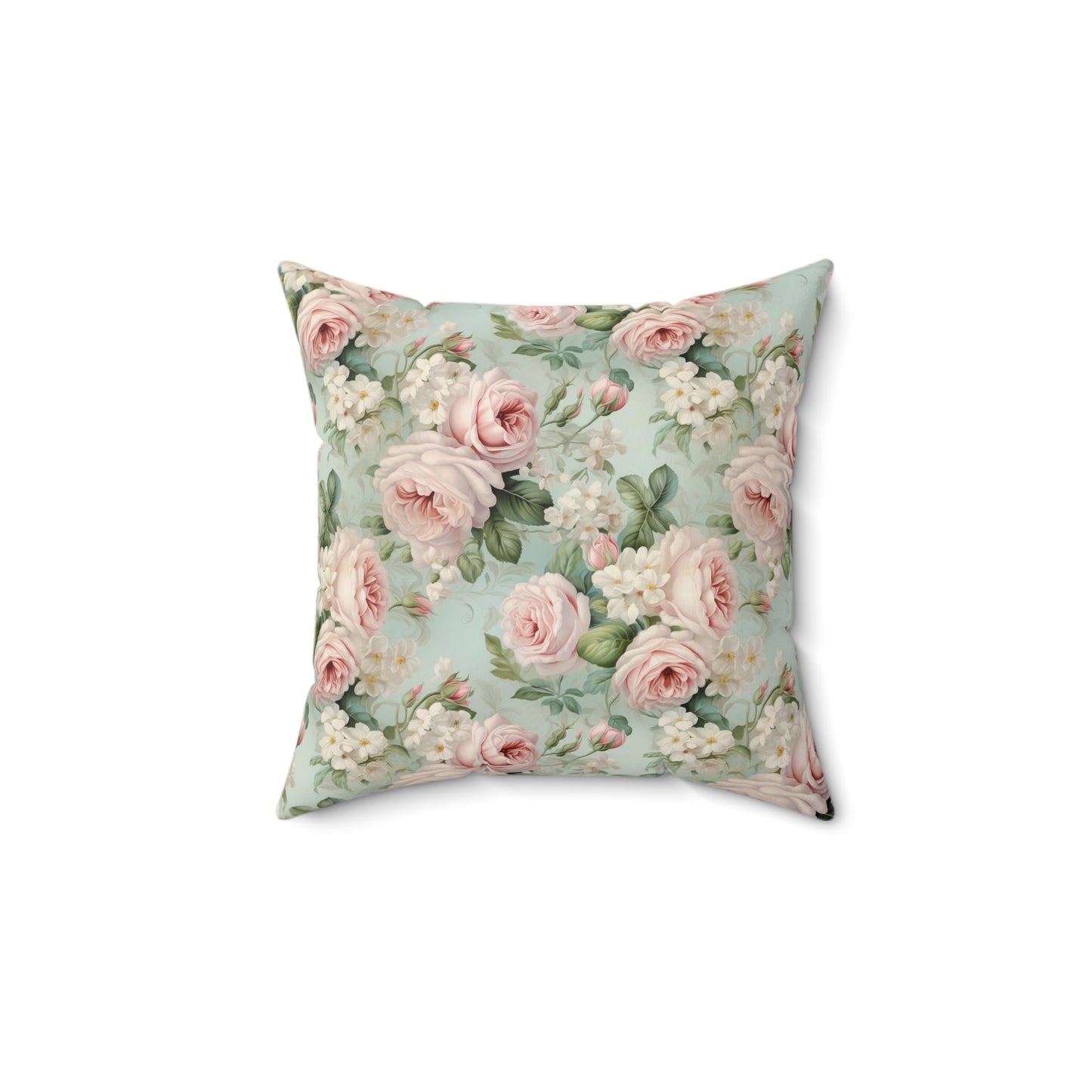 Shabby chic style blush pink roses pillow, floral country cottage, living bedroom flower decor