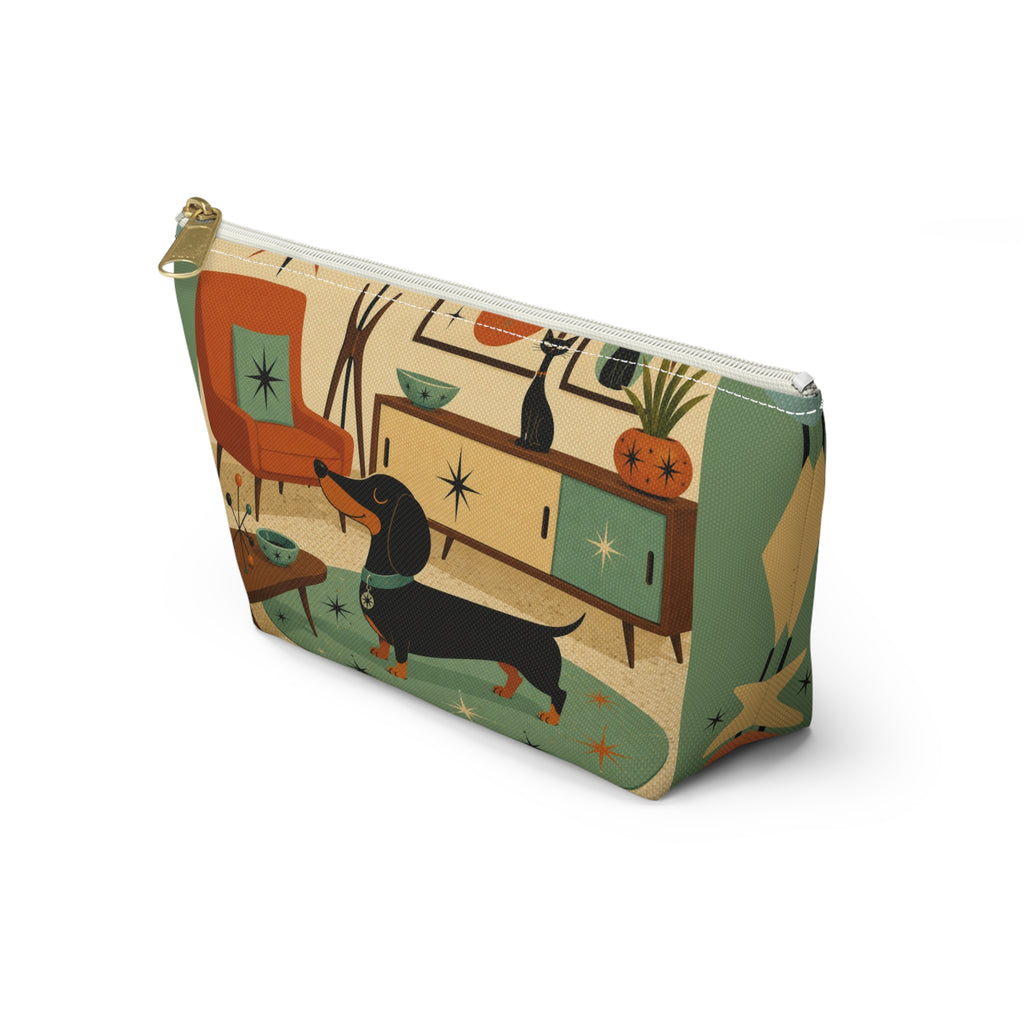 Mid Century Dachshund Accessory Pouch