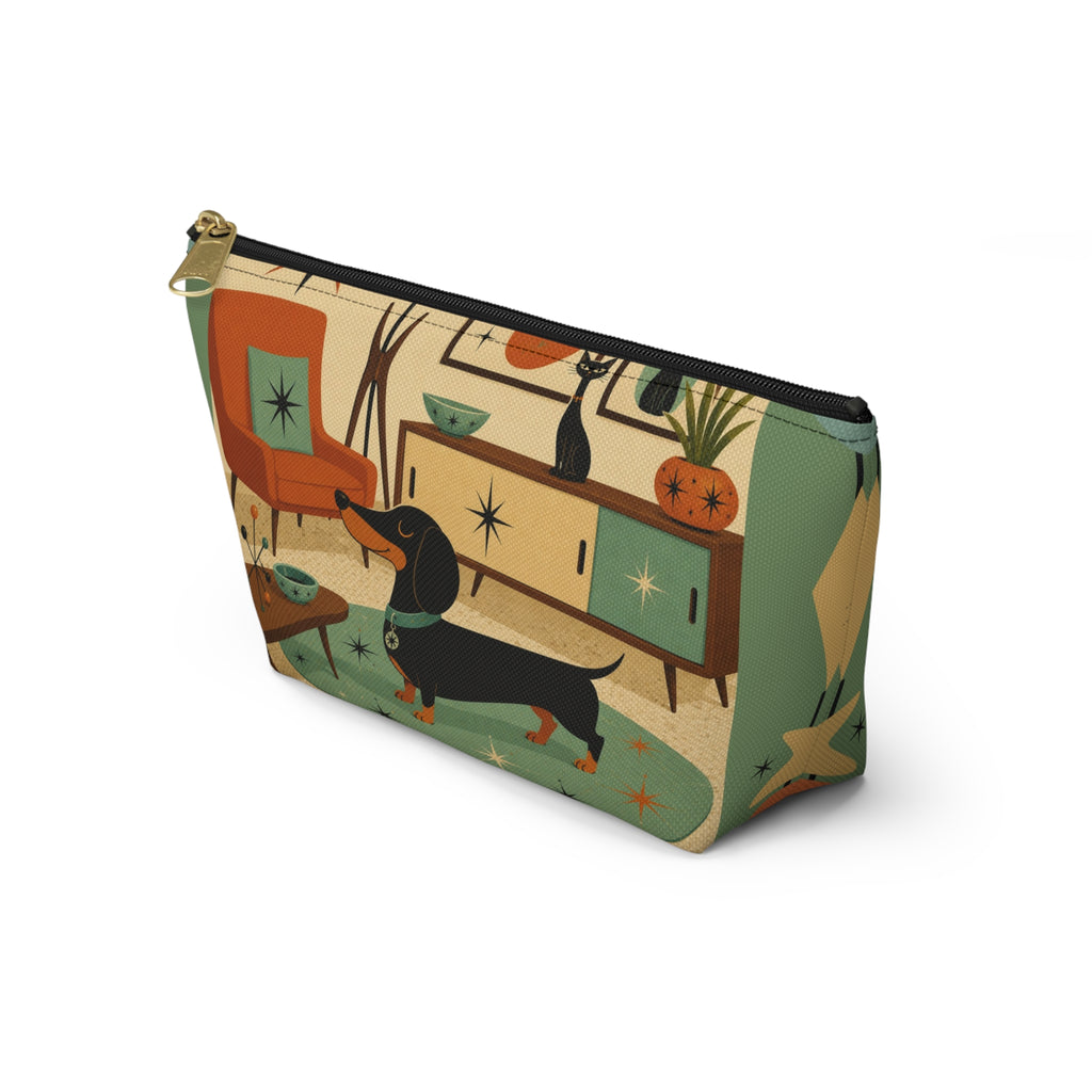 Mid Century Dachshund Accessory Pouch
