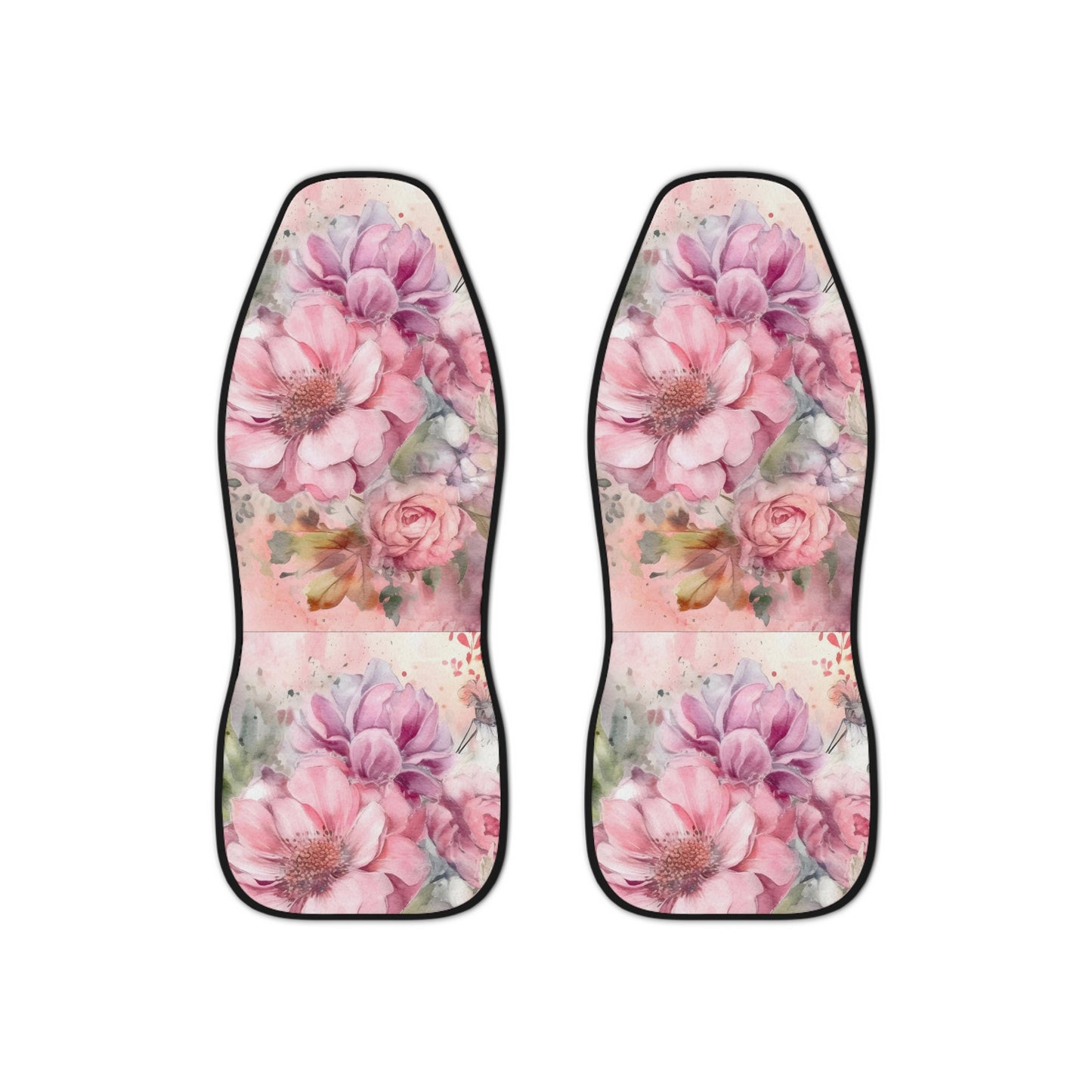 Pink Floral Bliss: Shabby Chic Car Seat Covers for Elegant Style and Comfort