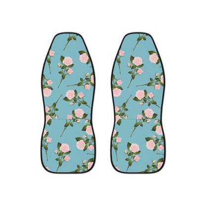 Petite Rose Garden: Little Pink Rose Car Seat Covers for Elegant Beauty