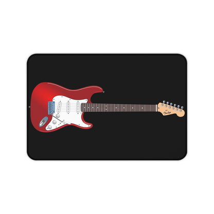 Large mousepad, electric guitar, home office, work from home, gaming, musician Desk Mats