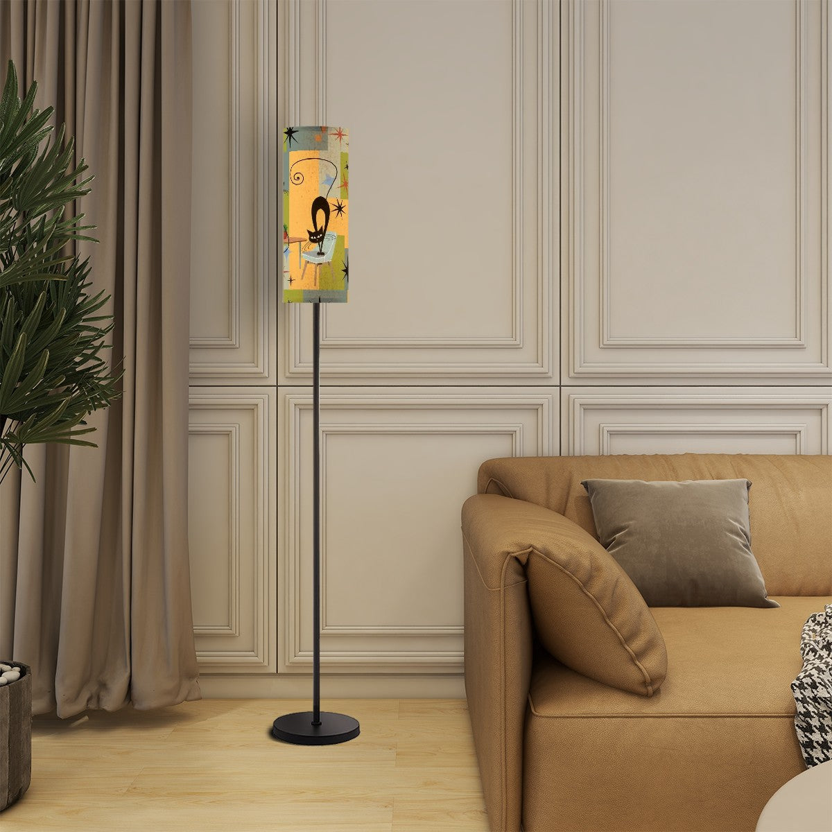 Floor Lamp Modern Standing Lamp (Made in USA) atomic cat lamp