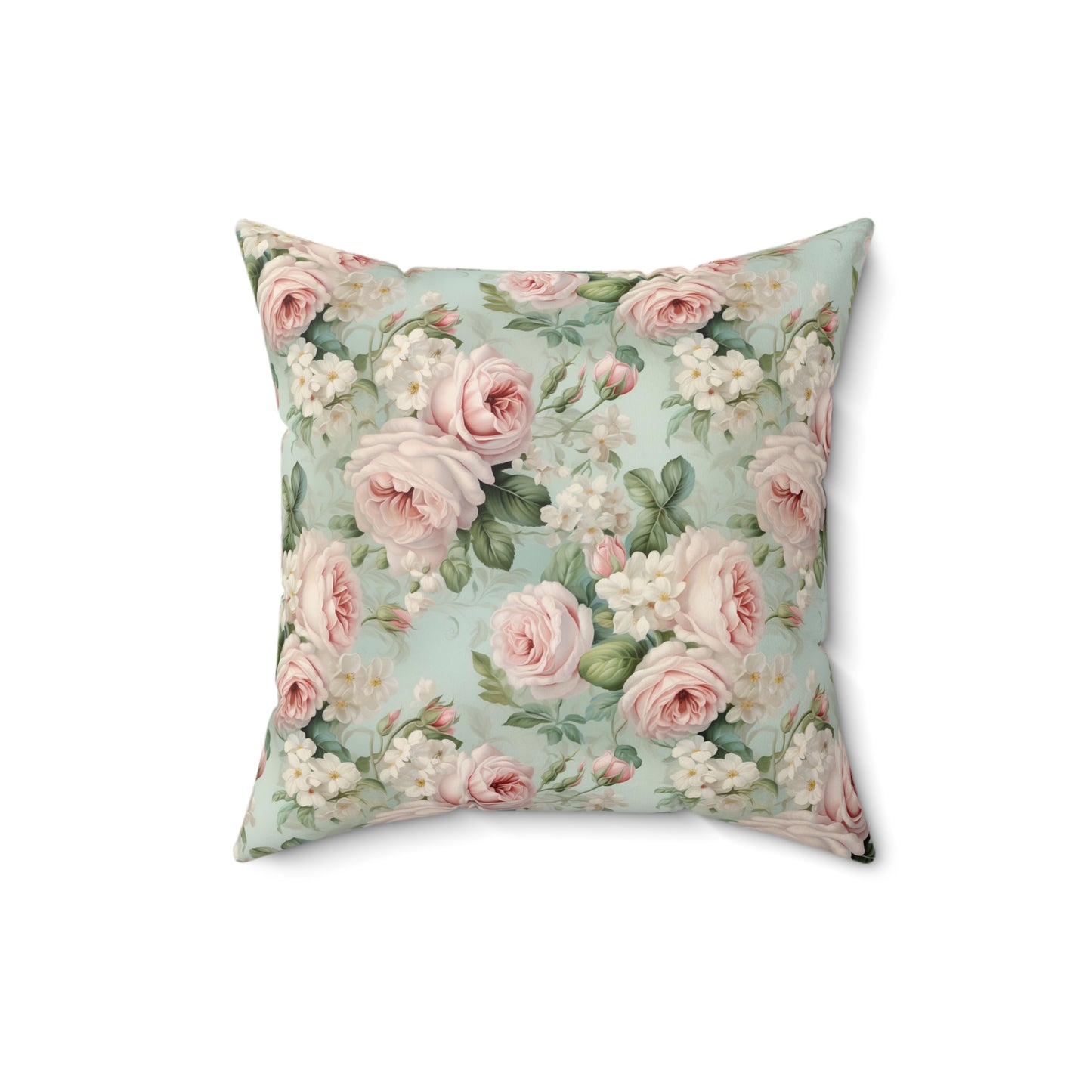 Shabby chic style blush pink roses pillow, floral country cottage, living bedroom flower decor