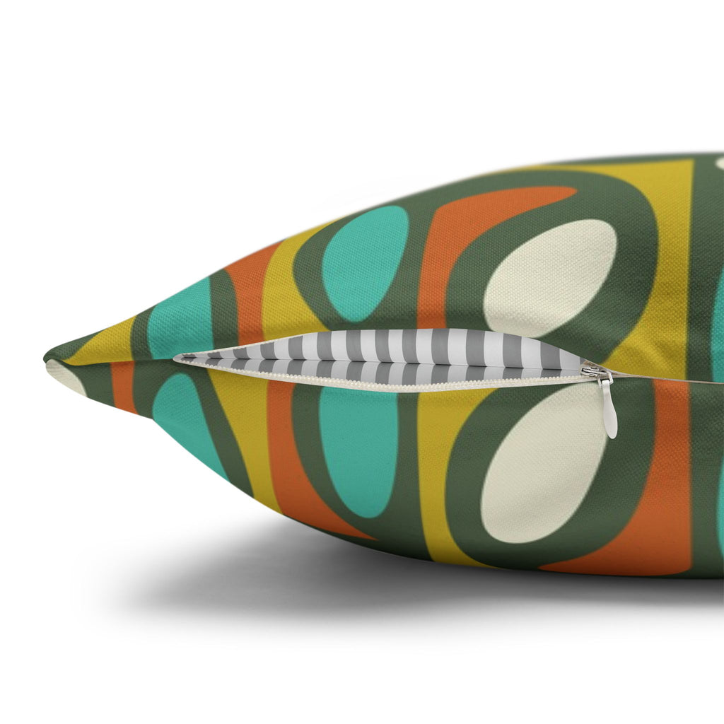 Mid Century Atomic Cats Pillowcase | Retro Atomic Living Room Throw Pillow - COVER ONLY