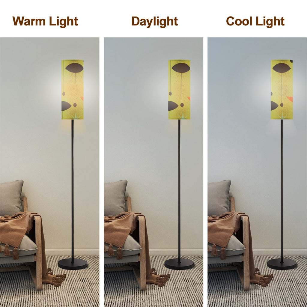 Floor Lamp Modern Standing Lamp (Made in USA)Green MCM lighting