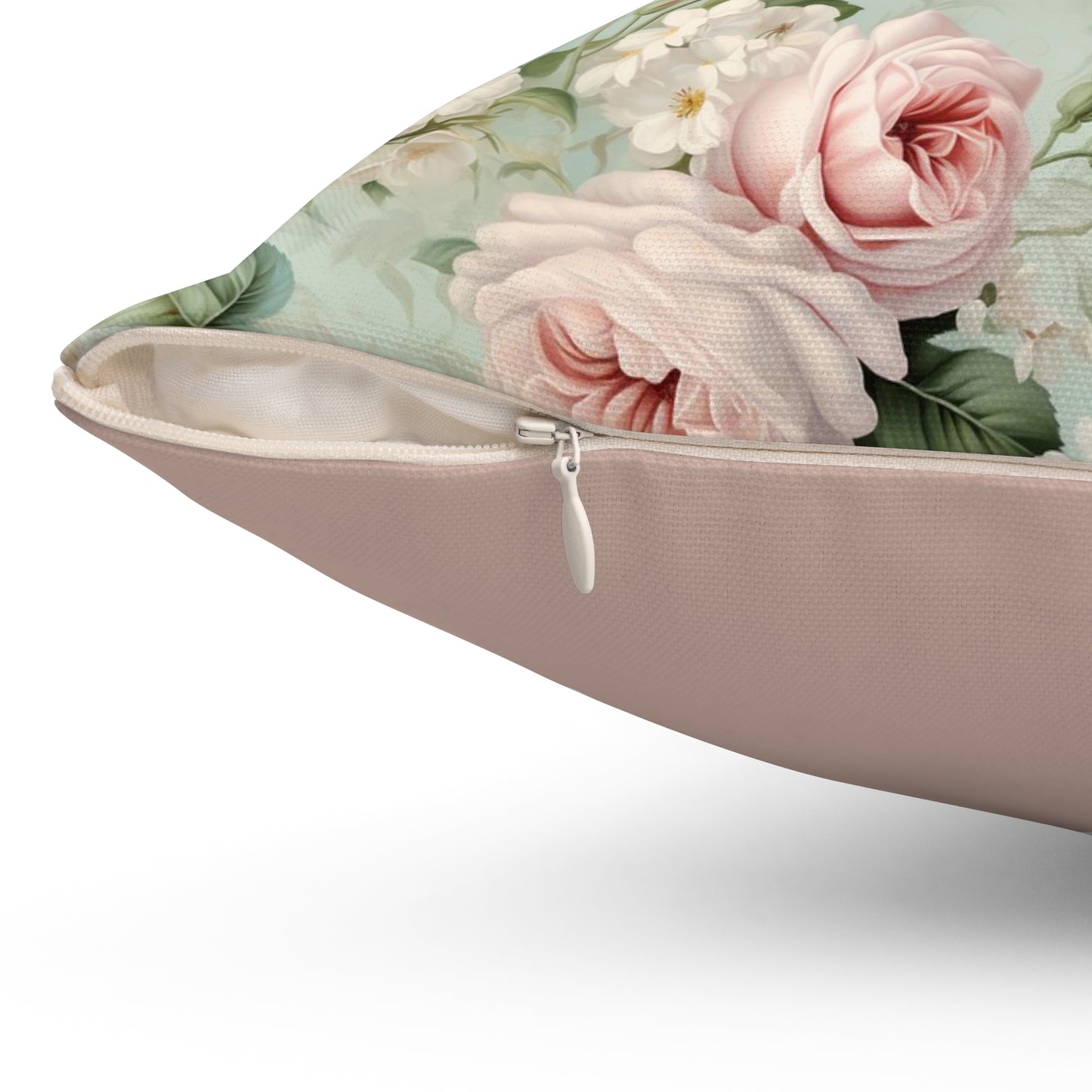 Shabby chic style blush pink roses pillow, floral country cottage, living bedroom flower decor