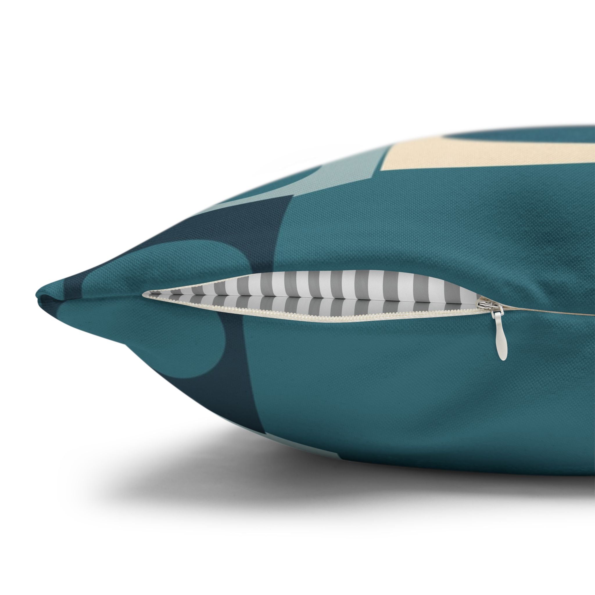 Mid Century Atomic Black Cat Pillowcase | Square Pillowcase, Retro Geometric Cat - COVER ONLY