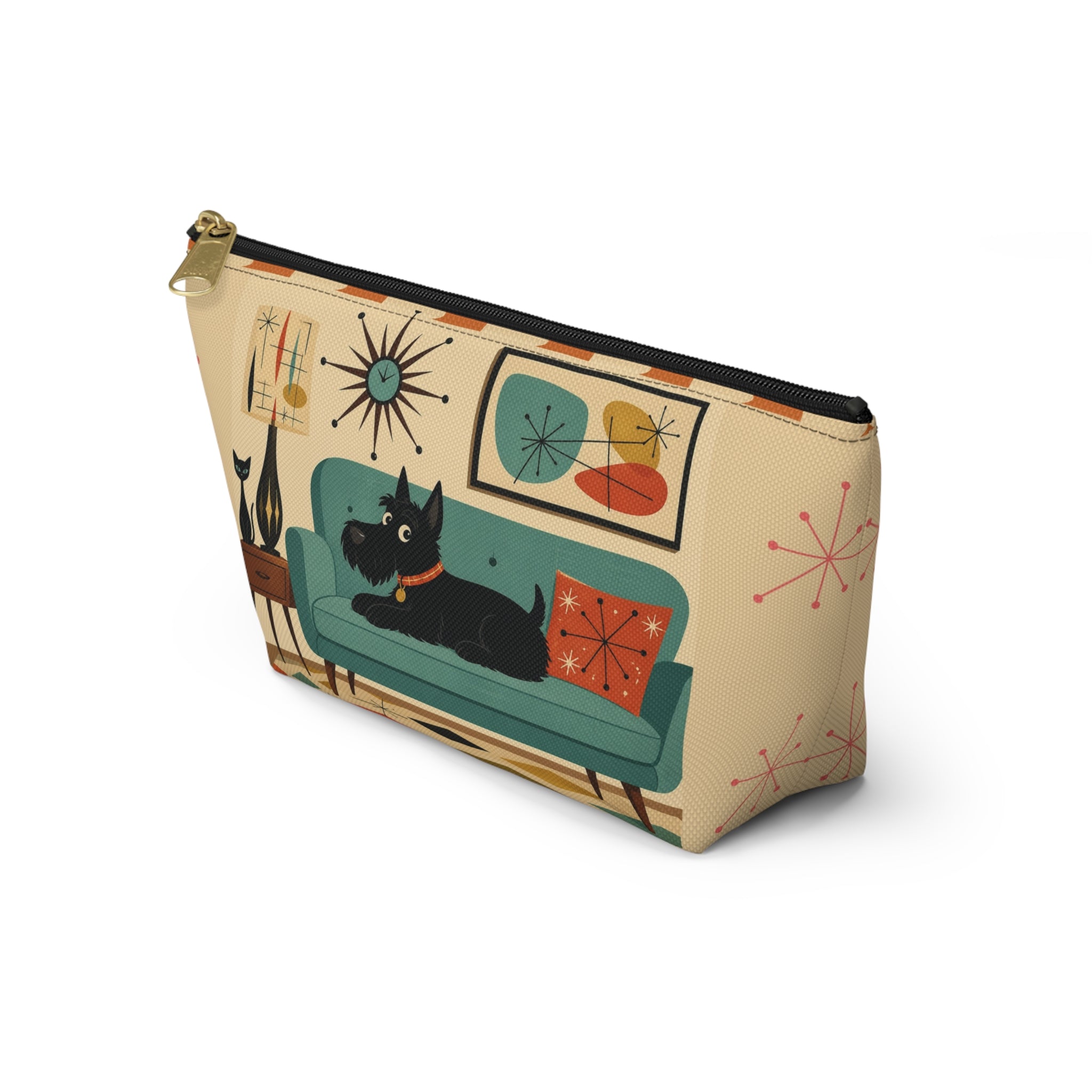 Mid Century Scotty Dog Couch Accessory Pouch