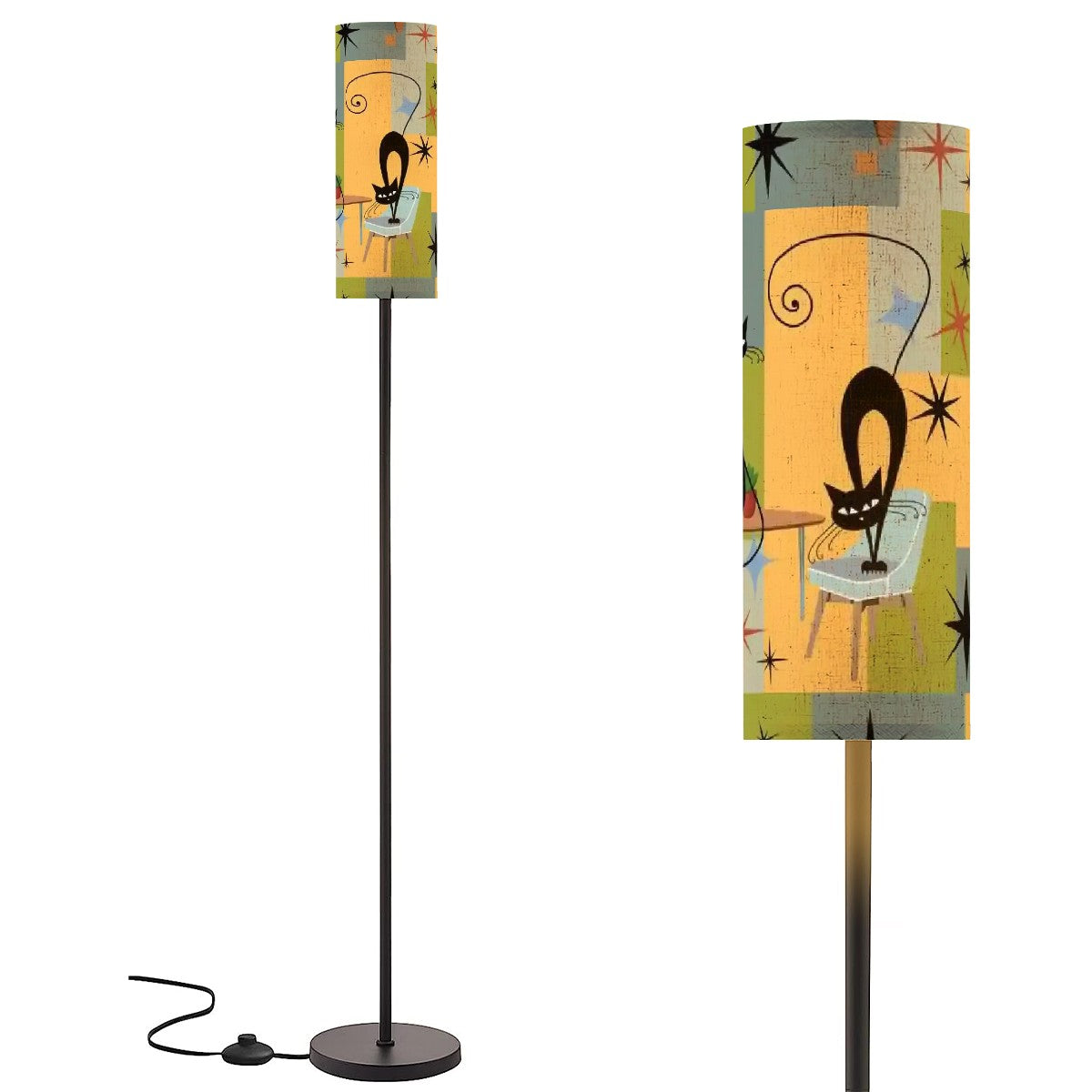 Floor Lamp Modern Standing Lamp (Made in USA) atomic cat lamp