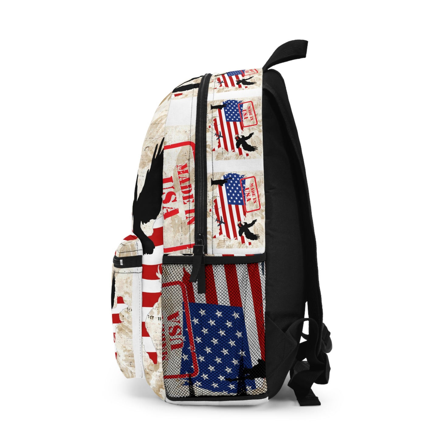 Made in the USA Backpack, back to school, college, hiking, carry on, travel, overnight, day trip backpack