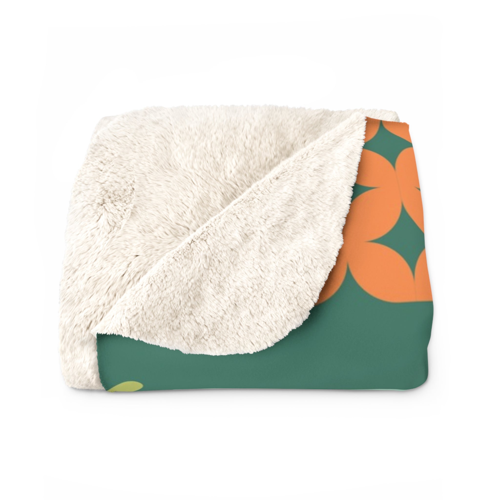 Retro Black Atomic Cats Driving Convertible Sherpa Blanket | Vintage Beach Roadtrip