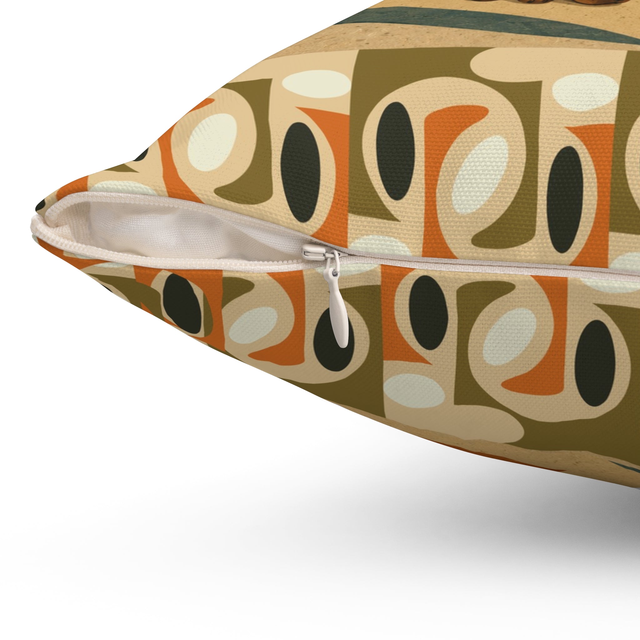 Mid-Century Dachshund Living Room Dogs - Pillow