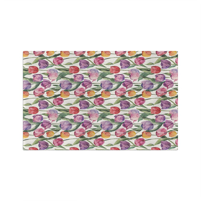 Colorful tulip floral Microfiber Tea Towel, kitchen accessory