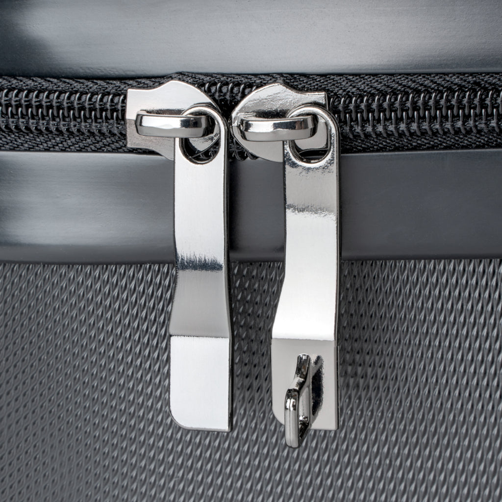 Retro Black Atomic Cat Beach Suitcase | Mid Century Travel Luggage