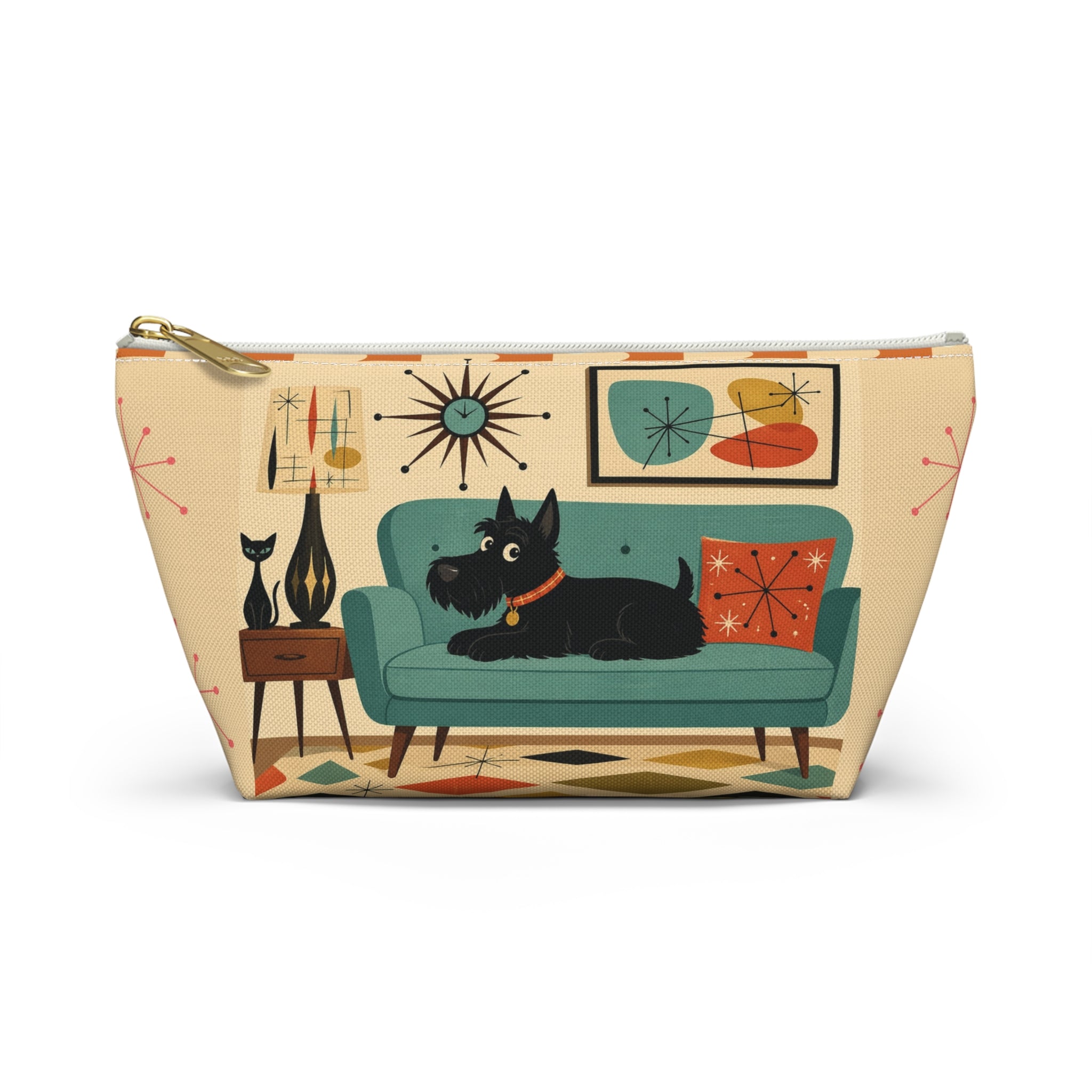 Mid Century Scotty Dog Couch Accessory Pouch