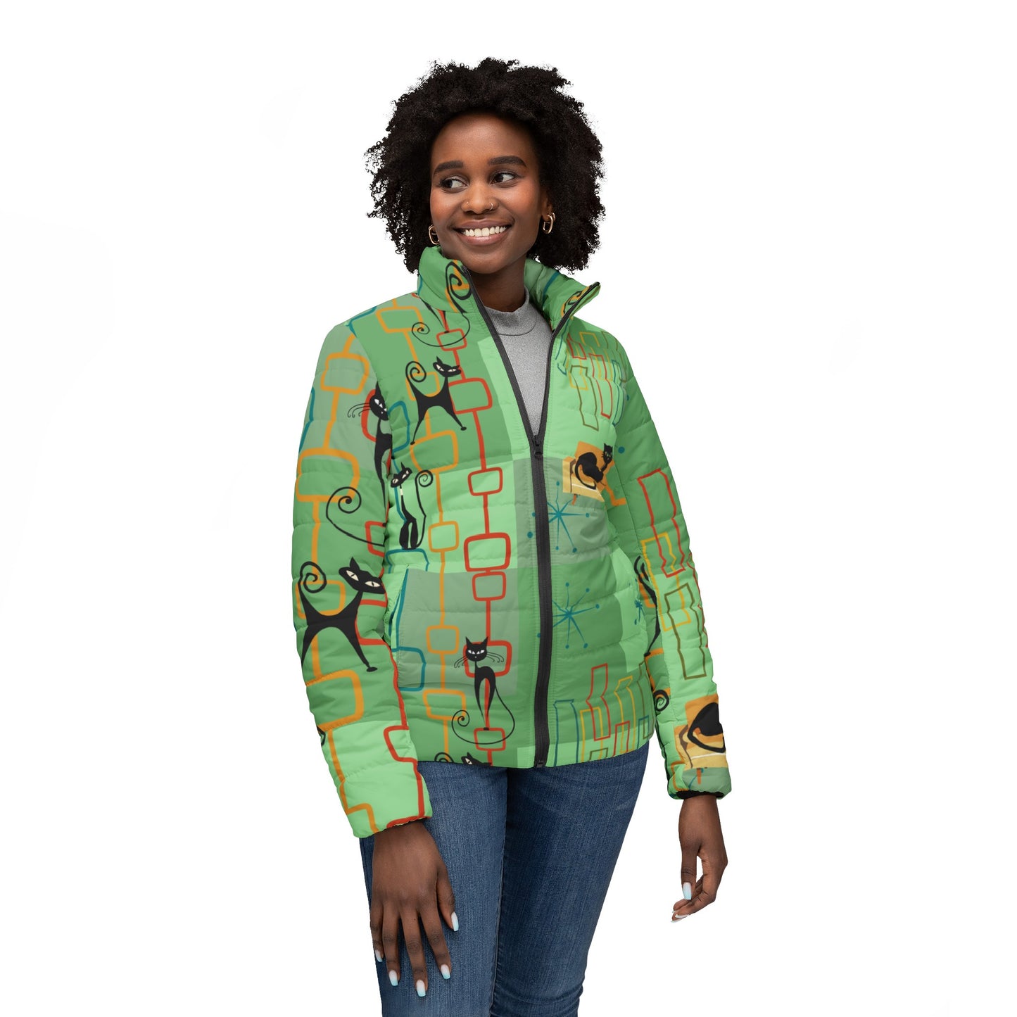 Women’s Puffer Jacket (AOP)