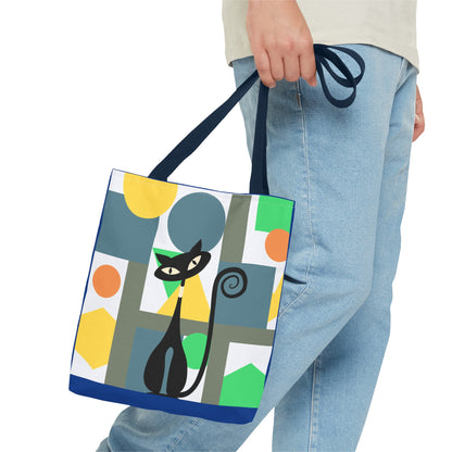 Atomic cat MCM retro Tote Bag, mid century modern, carry bag, beach, shopping tote bag