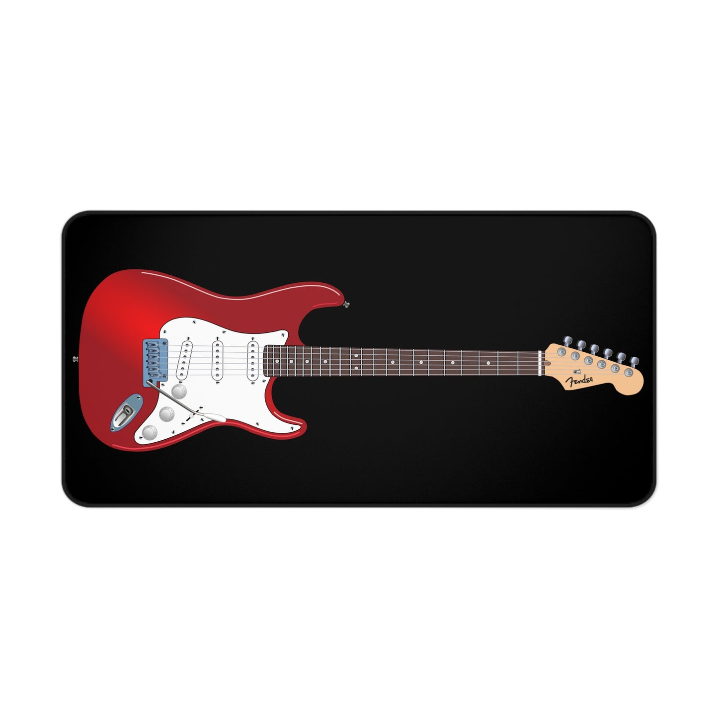 Large mousepad, electric guitar, home office, work from home, gaming, musician Desk Mats