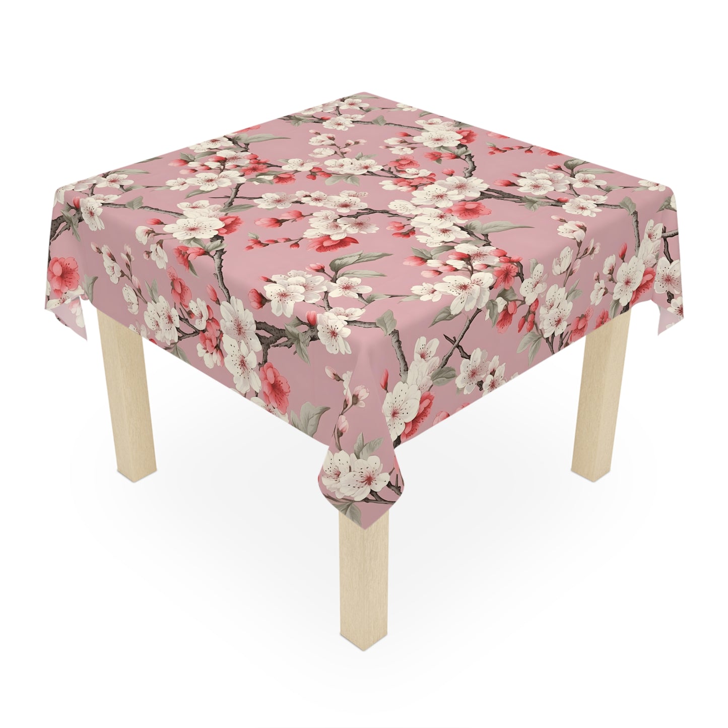 Blossoming Beauty: Pink Cherry Blossom dining room decor Tablecloth